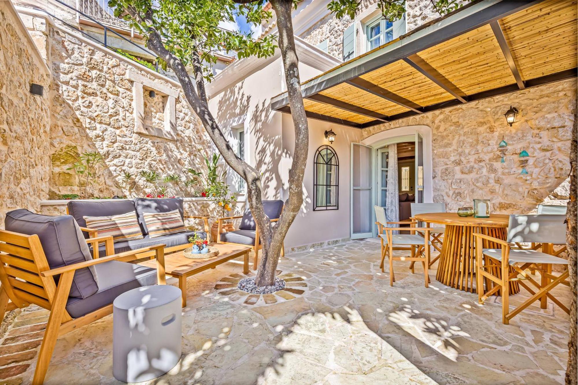 Courtyard Cottage Corfu Lákones Esterno foto